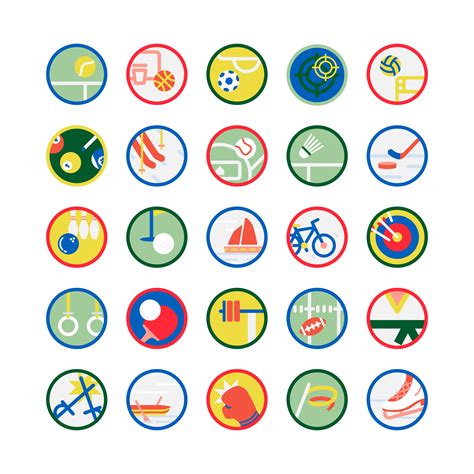 Illustration set of sport icons - Download Free Vectors, Clipart Graphics & Vector Art