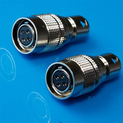 4 Pin Hirose Circular Connectors Male And Female Connector For Audio ...