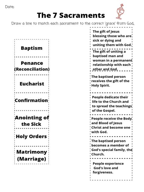 Pin on sacraments - Worksheets Library