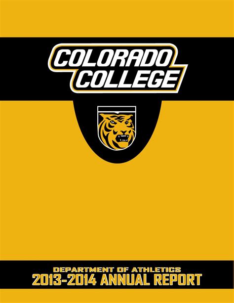 2013 14 Colorado College Athletics Annual Report by Colorado College - Issuu