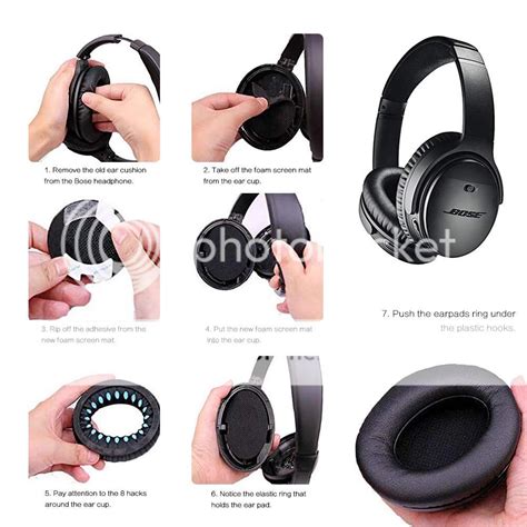 Replacement Ear Pads Cushions for Bose QuietComfort 35 QC35 II QC25 QC15 AE2 QC2 | eBay