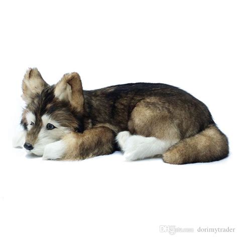 Best Quality Dorimytrader Realistic Animal Husky Plush Toy Stuffed Soft ...