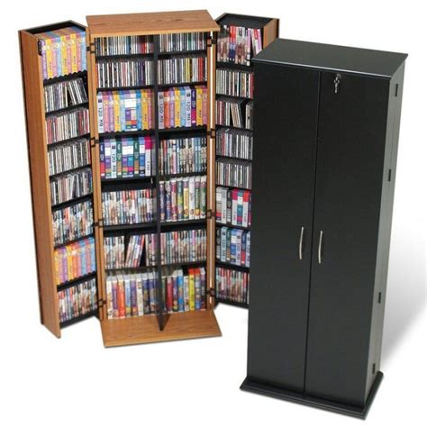 Black Dvd Storage Cabinet With Doors | Dvd storage cabinet, Diy dvd storage, Dvd cabinets