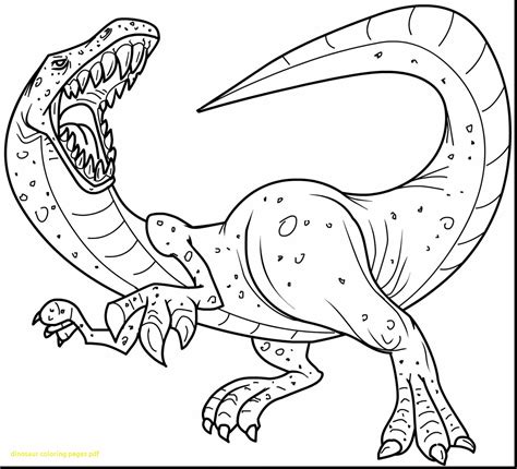 Free Printable Dinosaur Coloring Pages Pdf - Printable Templates