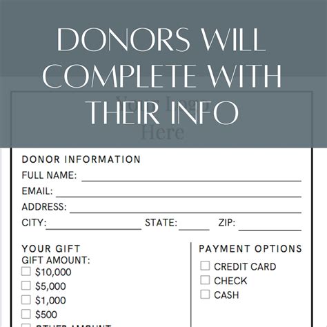 Custom Printable Donation Card for Nonprofit Fundraiser Canva Template simply Customize, Print ...