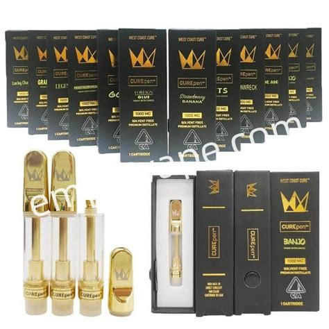 Empty West Coast Cure Vape Pen Gold Carts 510 Thread with Gift dank ...