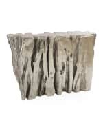 The Phillips Collection Freeform Silver Leaf Console Table | Horchow