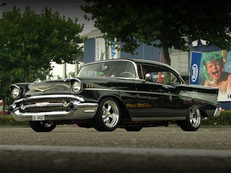 black 1957 Chevrolet Bel Air I by AmericanMuscle on DeviantArt