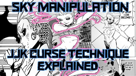 Sky Manipulation Explained | Jujutsu Kaisen Cursed Techniques - YouTube