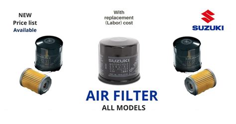 Suzuki Motorcycle Oil Filter - All Models