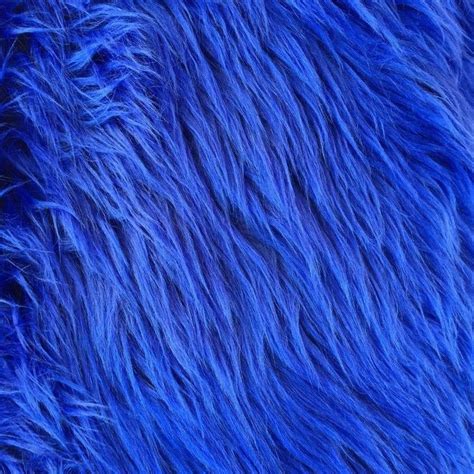 Royal Blue Luxury Long Pile Shaggy Faux Fur Fabric in 2021 | Faux fur ...