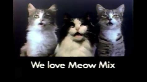 Meow Mix Meow Tones Purina Singing Cat Food TV Commercial 1984 - YouTube