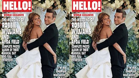 Robbie Williams and wife Ayda's wedding on HELLO! cover: flashback Friday | HELLO!