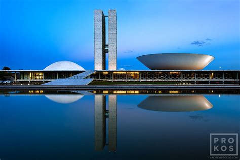 Congresso Nacional, Brasilia at Dusk I - Fine Art Architectural Photo ...