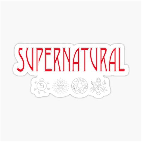 "Supernatural Logo" Sticker for Sale by suburbia | Redbubble