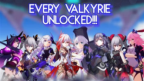 **I HAVE COMPLETED MY GOAL** OBTAINING ALL S-RANK VALKYRIES!!! HONKAI IMPACT 3 - YouTube