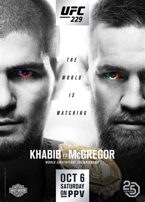 UFC 229 Khabib vs McGregor Official Poster Released : r/MMA