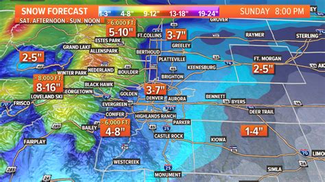 LIVE RADAR | 3-7 inches of snow in the forecast for Denver metro area during Saturday night ...