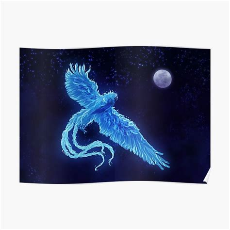 "blue fire phoenix" Poster for Sale by sholahan-art | Redbubble