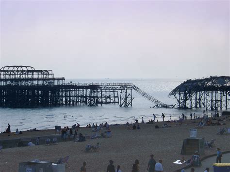 Free Stock photo of Remnants of the fire damaged Brighton pier | Photoeverywhere