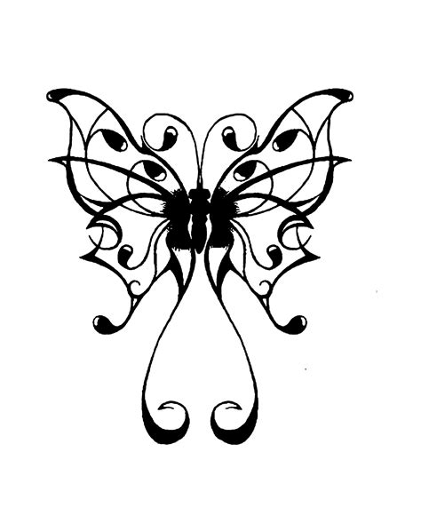Tribal Butterfly Drawing at GetDrawings | Free download