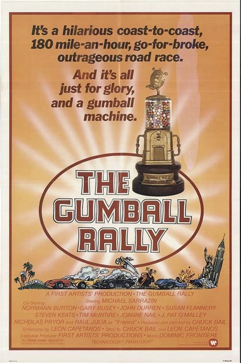 The Gumball Rally 1976 Authentic 27" x 41" Original Movie Poster Fine, Very Fine Michael ...