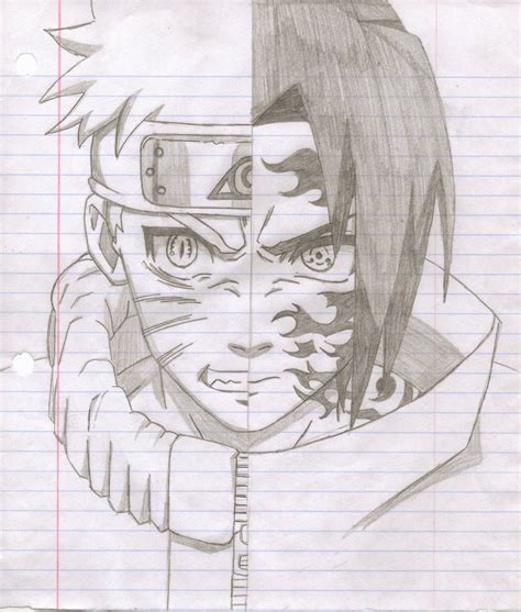 Dessin De Naruto Et Sasuke Difficile - IMAGESEE