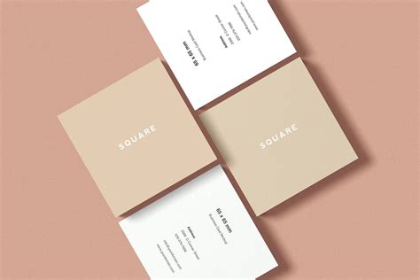 30+ Square Business Card PSD Mockup Templates | Decolore.Net