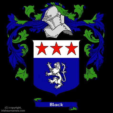 Black Coat of Arms, Family Crest - Free Image to View - Black Name ...