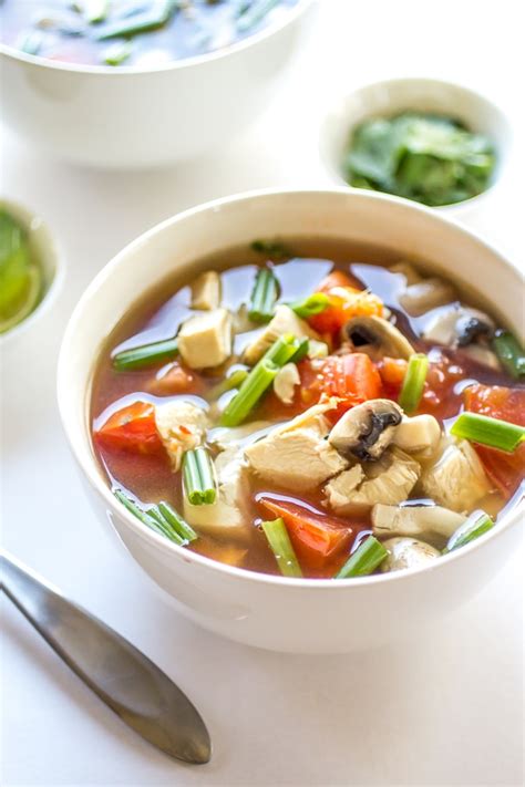 Spicy Thai Chicken Soup - The Wanderlust Kitchen