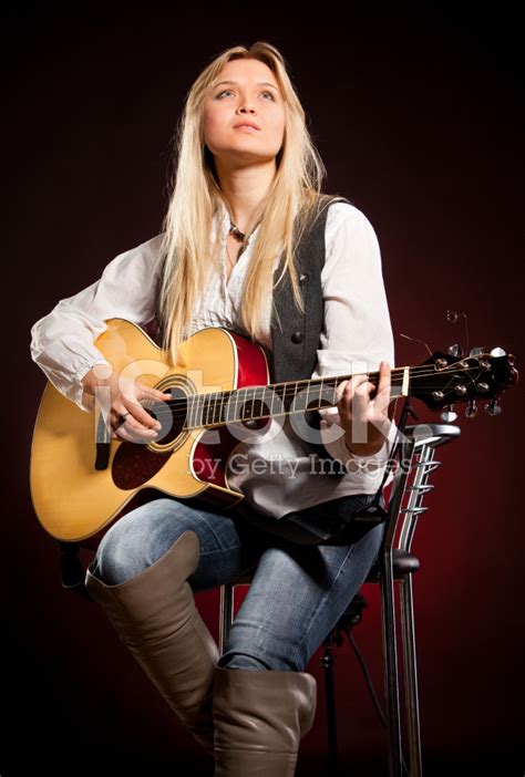 Girl With A Guitar Stock Photo | Royalty-Free | FreeImages