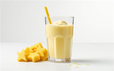 Premium AI Image | Star Fruit Smoothie on a Transparent Surface