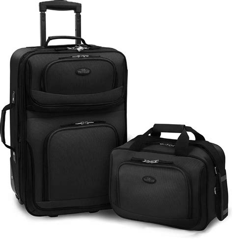 U.S. Traveler Rio Carry-on Lightweight Expandable Rolling Luggage Suitcase Set | eBay | Luggage ...