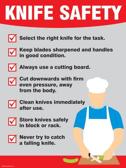 Knife Safety | Safety Poster Shop