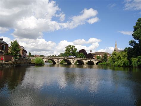 The Welsh Bridge from the River Severn Shrewsbury Shropshire. UK | Shrewsbury, River severn ...