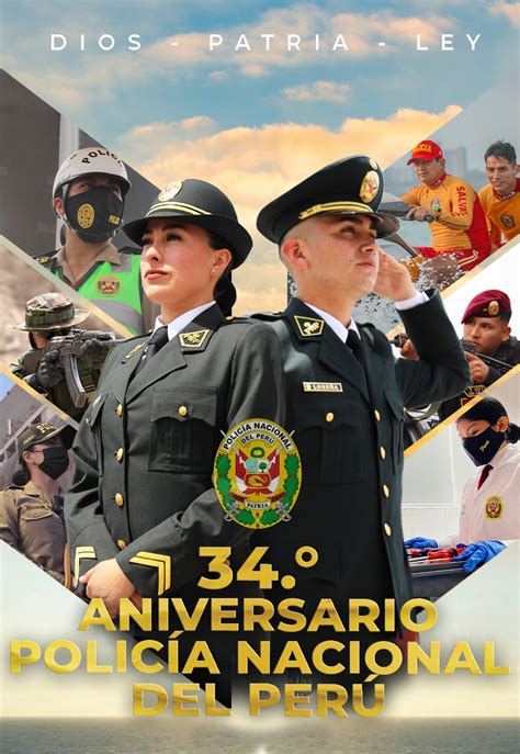 Policía Nacional del Perú on Twitter: "Hoy, conmemoramos nuestro 34.° aniversario de creación ...