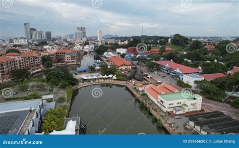 Aerial View of Malacca editorial photography. Image of fortress - 259656202