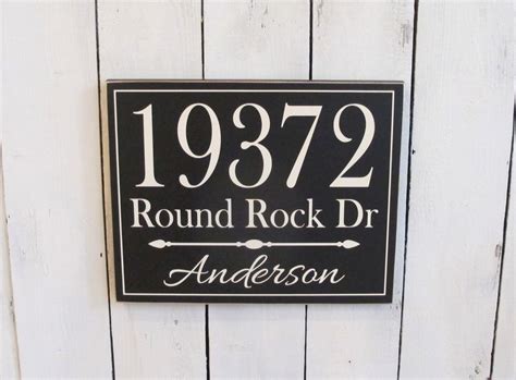 Personalized Address Plaque Custom Address by CottageHouseSigns