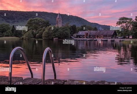 Lake Of Menteith - Sunset Stock Photo - Alamy