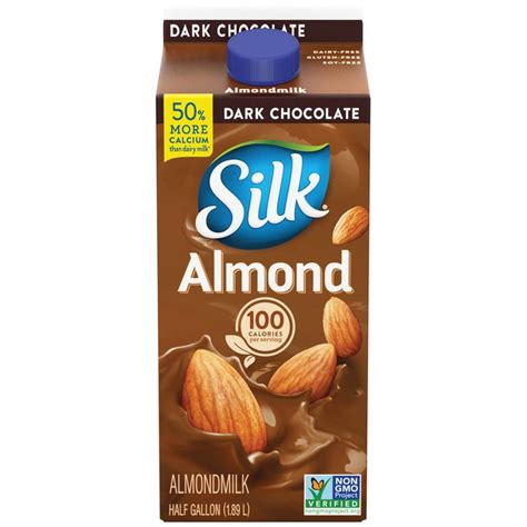 Silk Dark Chocolate Almond Milk, Half Gallon - Walmart.com | Chocolate ...