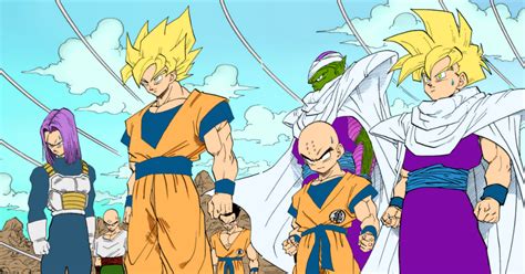 Colored the Z Fighters arriving at the Cell Games : dbz | Cell games ...