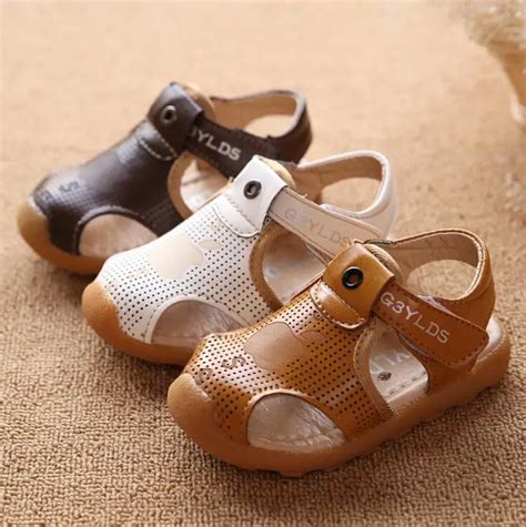 Classic Style Baby Boy Sandals Summer Children Beach Shoes Protection ...