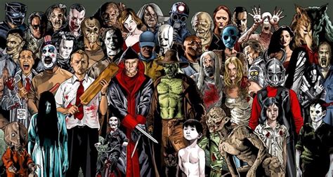 Horror collage | Horror movie icons, Horror movie characters, Horror ...