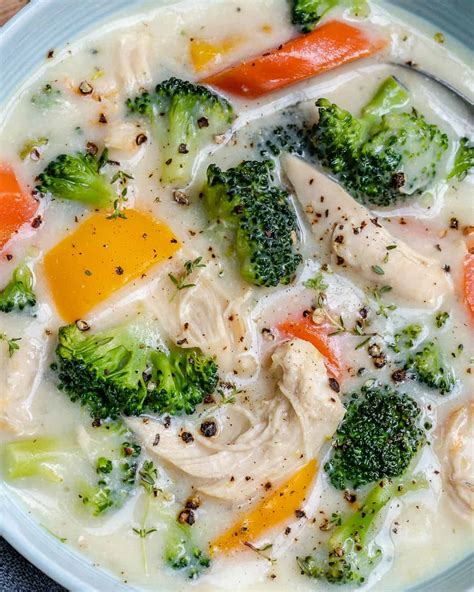 Creamy Chicken Broccoli Soup {3 Ways} | Healthy Fitness Meals