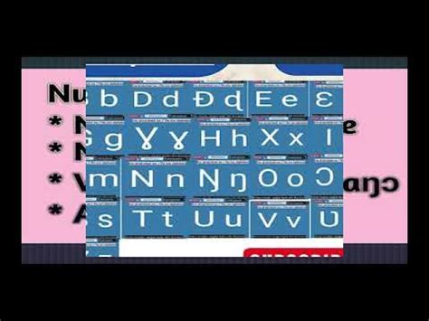 The Ewe Alphabet, vowels and consonants - YouTube