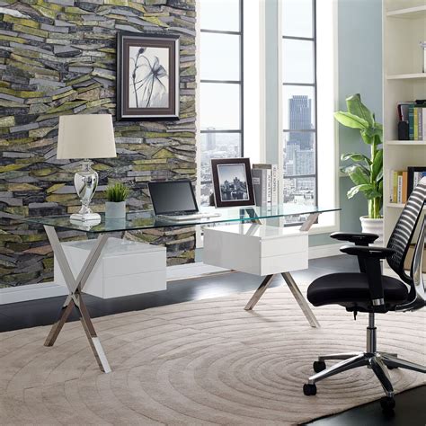 Robert Office Desk | Cheap office furniture, White desk office, Home office design