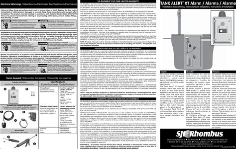 Sje Rhombus Tank Alert Xt Wiring Diagram - Wiring Diagram