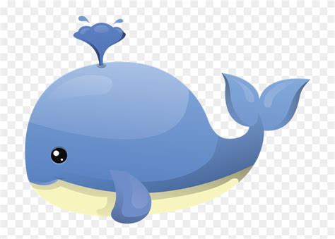 Download Sick Clipart Whale - Cute Baby Whale Cartoon - Png Download ...