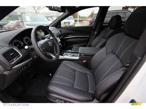 Ebony Interior 2020 Acura RLX Sport Hybrid SH-AWD Photo #136284500 ...