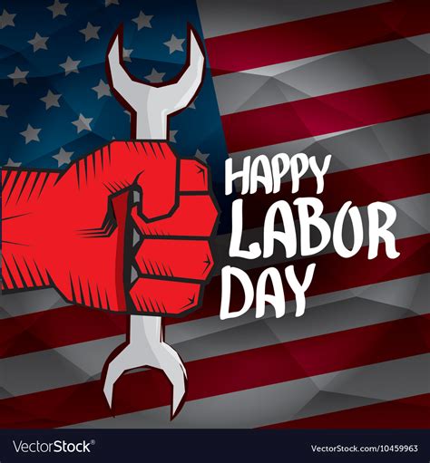 Usa labor day background Royalty Free Vector Image